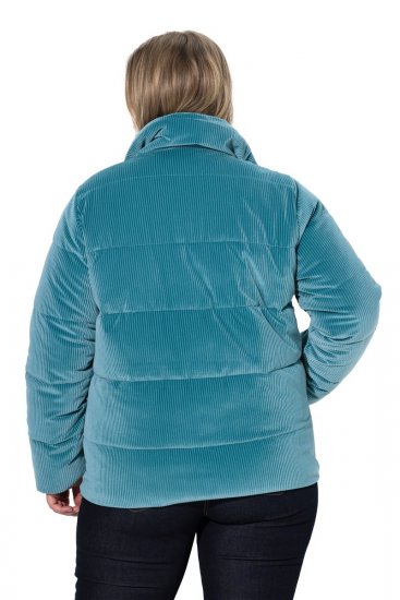 Ulla Popken 851819 Veste en velours côtelé Gris - Vestes - Vestes grande taille pour femme