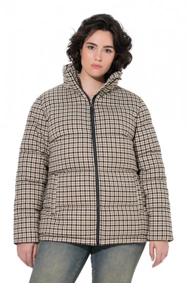 Ulla Popken 851822 Manteau matelassé Blanc cassé - Manteaux - Manteaux grande taille pour femme