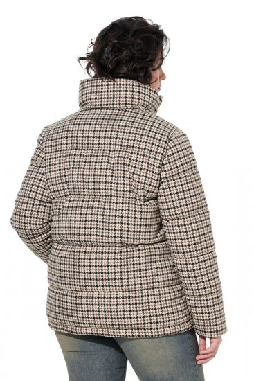 Ulla Popken 851822 Manteau matelassé Blanc cassé - Manteaux - Manteaux grande taille pour femme