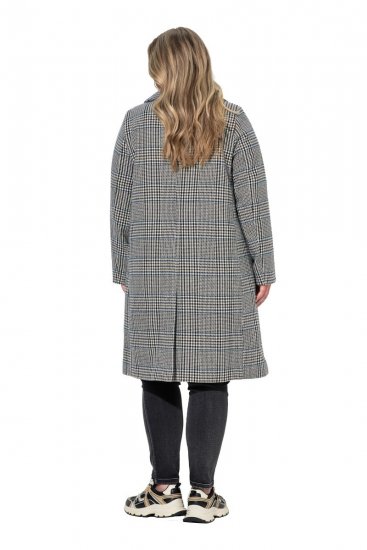 Ulla Popken 851826 Manteau en laine Blanc cassé - Manteaux - Manteaux grande taille pour femme