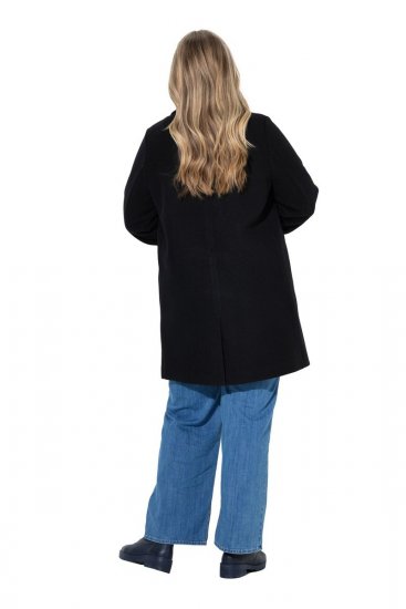 Ulla Popken 851829 Manteau en laine Noir - Manteaux - Manteaux grande taille pour femme