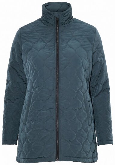 Ulla Popken 851831 Veste matelassée Vert foncé - Vestes - Vestes grande taille pour femme
