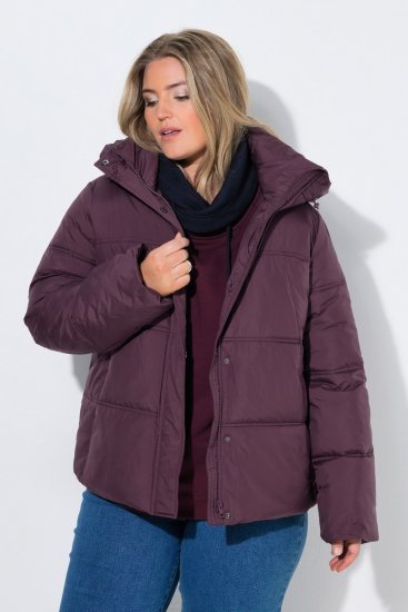 Ulla Popken 851832 Veste matelassée Marron - Vestes - Vestes grande taille pour femme