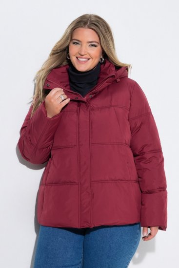 Ulla Popken 851832 Veste matelassée Rouge - Vestes - Vestes grande taille pour femme