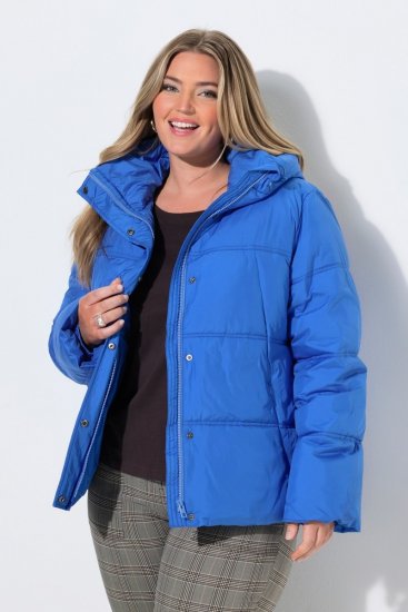 Ulla Popken 851832 Veste matelassée Pétrole - Vestes - Vestes grande taille pour femme