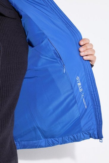 Ulla Popken 851833 Gilet matelassé à col montant Bleu - Gilets sans manches - 