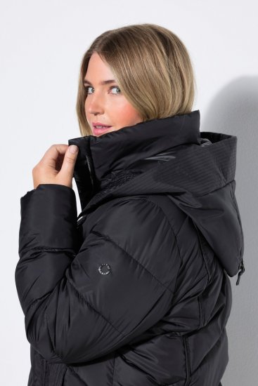 Ulla Popken 851842 Manteau matelassé Noir - Manteaux - Manteaux grande taille pour femme