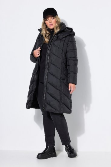 Ulla Popken 851842 Manteau matelassé Noir - Manteaux - Manteaux grande taille pour femme