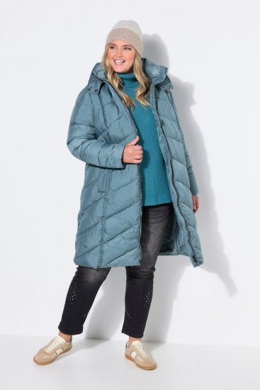 Ulla Popken 851842 Manteau matelassé Kaki - Manteaux - Manteaux grande taille pour femme