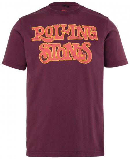 JP1880 851910 Rolling Stones Vintage Logo T-shirt Aubergine - T-shirts de groupes - T-shirts de groupes de musique