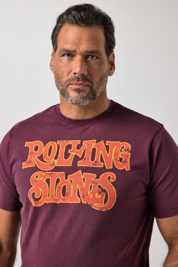 JP1880 851910 Rolling Stones Vintage Logo T-shirt Aubergine - T-shirts de groupes - T-shirts de groupes de musique