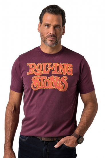 JP1880 851910 Rolling Stones Vintage Logo T-shirt Aubergine - T-shirts de groupes - T-shirts de groupes de musique