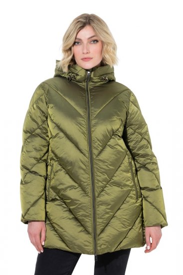 Ulla Popken 852023 Manteau matelassé Vert olive - Manteaux - Manteaux grande taille pour femme
