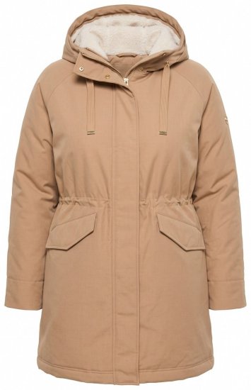 Ulla Popken 852028 Parka Beige - Manteaux - Manteaux grande taille pour femme