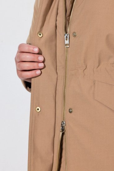 Ulla Popken 852028 Parka Beige - Manteaux - Manteaux grande taille pour femme