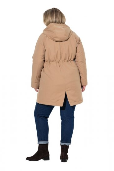Ulla Popken 852028 Parka Beige - Manteaux - Manteaux grande taille pour femme