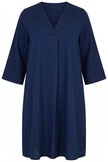 Ulla Popken 852191 Robe en jean à poches Bleu denim - Robes - Des robes dans toutes les tailles
