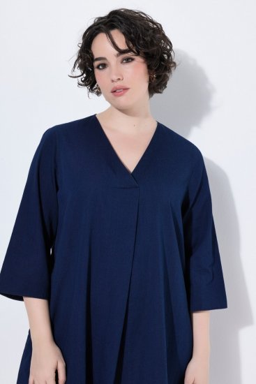 Ulla Popken 852191 Robe en jean à poches Bleu denim - Robes - Des robes dans toutes les tailles