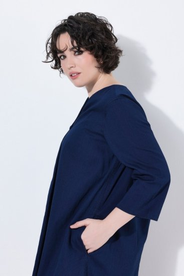 Ulla Popken 852191 Robe en jean à poches Bleu denim - Robes - Des robes dans toutes les tailles