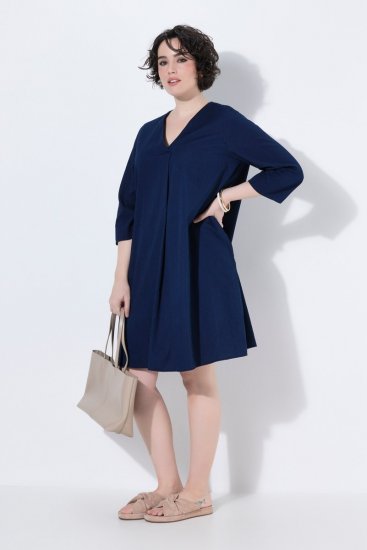 Ulla Popken 852191 Robe en jean à poches Bleu denim - Robes - Des robes dans toutes les tailles