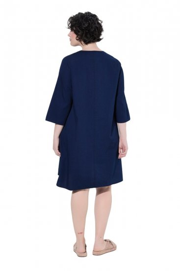 Ulla Popken 852191 Robe en jean à poches Bleu denim - Robes - Des robes dans toutes les tailles
