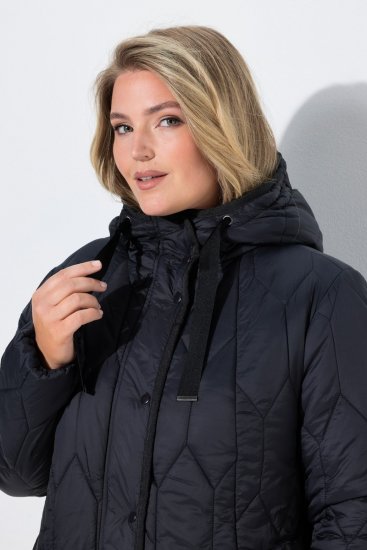 Ulla Popken 852413 Veste matelassée Noir - Vestes - Vestes grande taille pour femme