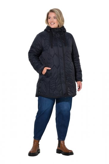 Ulla Popken 852413 Veste matelassée Noir - Vestes - Vestes grande taille pour femme
