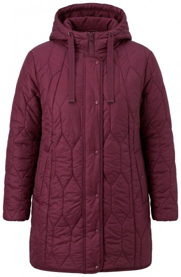 Ulla Popken 852413 Veste matelassée Prune - Vestes - Vestes grande taille pour femme