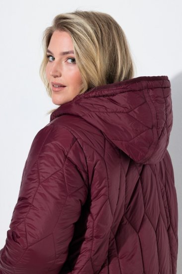 Ulla Popken 852413 Veste matelassée Prune - Vestes - Vestes grande taille pour femme