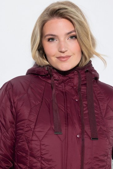 Ulla Popken 852413 Veste matelassée Prune - Vestes - Vestes grande taille pour femme