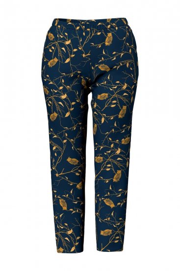 Ulla Popken 852577 Pyjama à motifs Bleu marine - Pyjamas/vêtements de détente - 