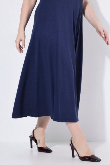 Ulla Popken 852680 Robe de soirée Bleu marine - Robes de soirée - Robes de soirée en grandes tailles