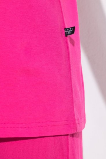 Ulla Popken 852747 Haut de pyjama à manches longues Rose - Pyjamas/vêtements de détente - 
