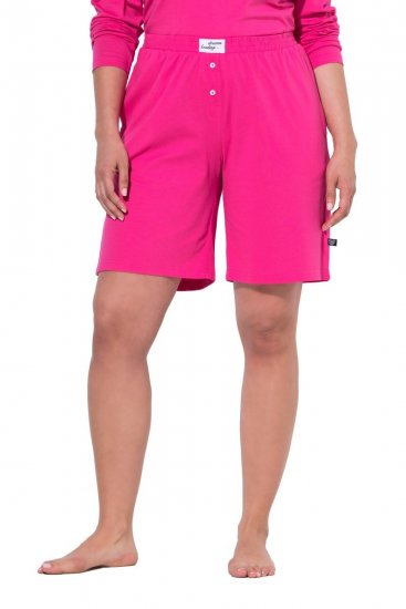 Ulla Popken 852752 Short de pyjama à rayures lot de 2 Rose - Pyjamas/vêtements de détente - 