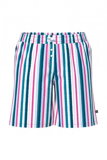 Ulla Popken 852752 Short de pyjama à rayures lot de 2 Rose - Pyjamas/vêtements de détente - 