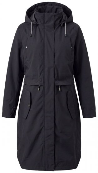 Ulla Popken 852901 Manteau technique Noir - Manteaux - Manteaux grande taille pour femme