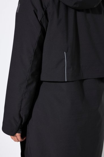 Ulla Popken 852901 Manteau technique Noir - Manteaux - Manteaux grande taille pour femme