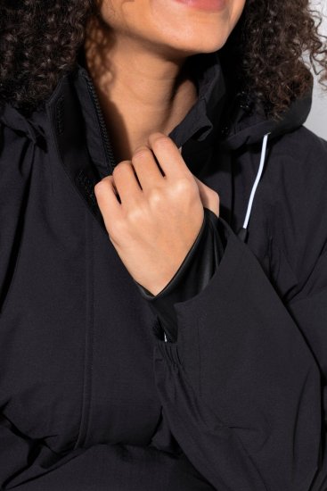 Ulla Popken 852901 Manteau technique Noir - Manteaux - Manteaux grande taille pour femme
