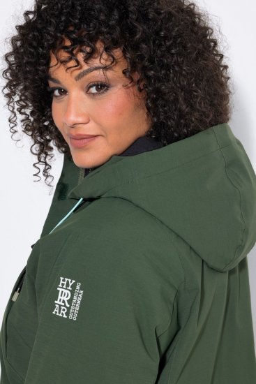 Ulla Popken 852901 Manteau technique Vert olive - Manteaux - Manteaux grande taille pour femme