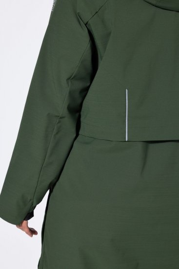 Ulla Popken 852901 Manteau technique Vert olive - Manteaux - Manteaux grande taille pour femme