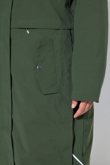 Ulla Popken 852901 Manteau technique Vert olive - Manteaux - Manteaux grande taille pour femme
