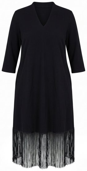 Ulla Popken 852937 Robe en jersey Noir - Robes en jersey - 