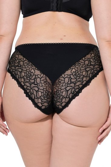 Ulla Popken 853040 Boxers en dentelle Noir - Culottes - 