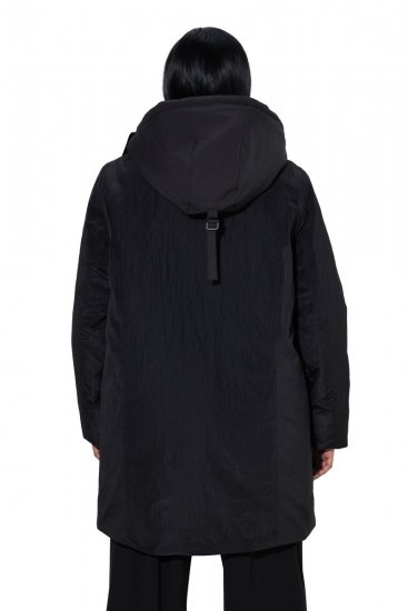 Ulla Popken 853351 Veste matelassée Sympatex imperméable à capuche Noir - Vestes - Vestes grande taille pour femme
