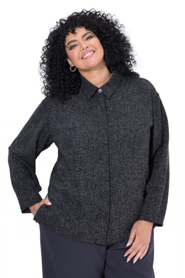 Ulla Popken 853477 Veste Vert olive - Vestes - Vestes grande taille pour femme