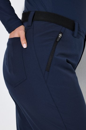 Ulla Popken 853530 Pantalon de randonnée ultraléger Bleu marine - Vêtements d'extérieur - 