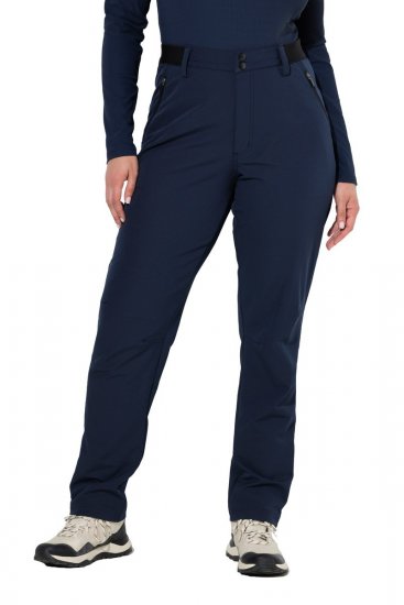 Ulla Popken 853530 Pantalon de randonnée ultraléger Bleu marine - Vêtements d'extérieur - 