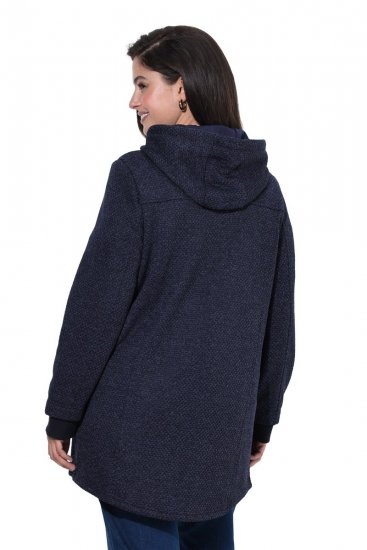 Ulla Popken 853577 Veste polaire Bleu marine - Vestes - Vestes grande taille pour femme
