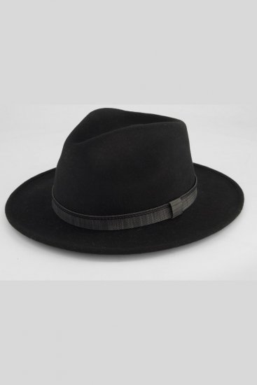 JP1880 853621 Chapeau en laine Noir - Chapeaux - 