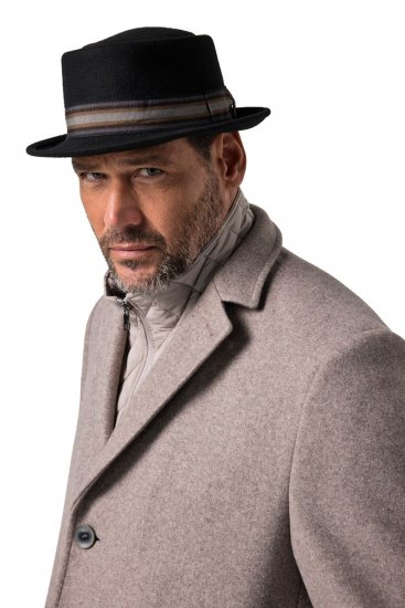 JP1880 853630 Chapeau en laine Noir - Chapeaux - 